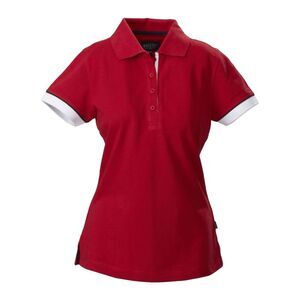 James Harvest Womens/Ladies Antreville Polo Shirt / Red